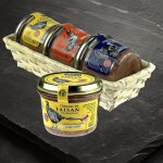 ARNAUD dárkový koš paštik FARMÁŘSKÝ 3 x 180 g – Sleviste.cz