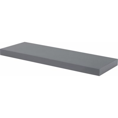 Autronic Polička nástěnná 60 cm, MDF, barva šedý vysoký lesk P-001 GREY – Zboží Mobilmania