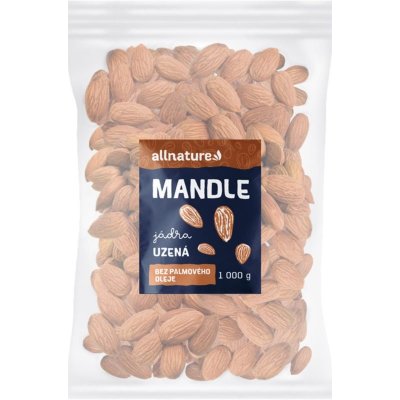 Allnature Mandle uzené ořechy uzené 1000 g