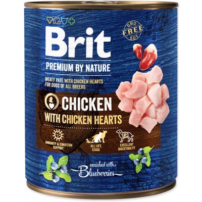Brit Premium by Nature Dog Konzerva Chicken with Hearts 6x800g
