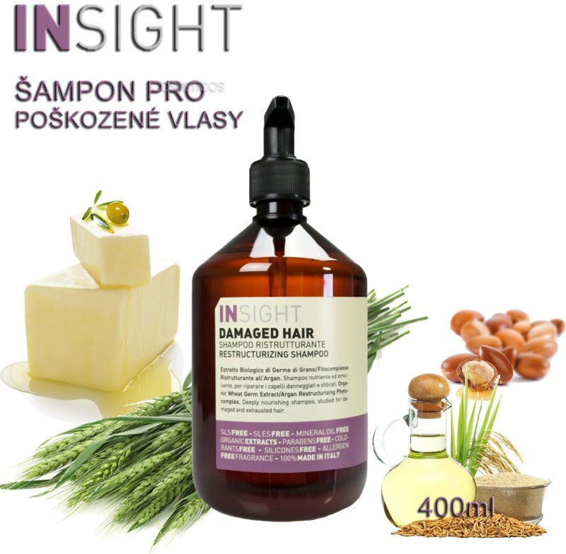 Insight Damaged Hair šampon na poškozené vlasy 400 ml