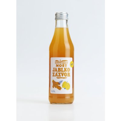 Moštárna Hostětín Hostětínský mošt jablko zázvor bio 250 ml – Zboží Dáma