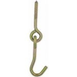 Hák závěsný s vrutem 113mm, hák 8x112mm žl.Zn – Hledejceny.cz