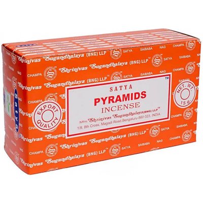 Satya indické vonné tyčinky PK Pyramid 15 g – Hledejceny.cz