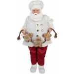 Clayre & Eef Santa cukrář s perníčky 27 × 13 × 50 cm – Hledejceny.cz