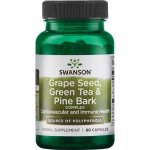 Swanson Grape Seed Green Tea & Pine Bark 60 kapslí – Hledejceny.cz