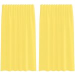Voálové záclony s poutky 2 ks Žluté 140x175 cm – Hledejceny.cz