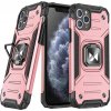 Pouzdro a kryt na mobilní telefon Apple Wozinsky Ring Armor hybridní + magnetický držák iPhone 11 Pro růžový 5907769315626