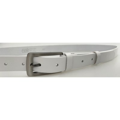 Penny Belts dámský kožený opasek bílý 60062- 176-00 – Sleviste.cz