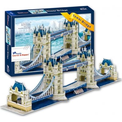 Puzzle 3D LED Tower Bridge - dílků 222 - 3D Puzzle