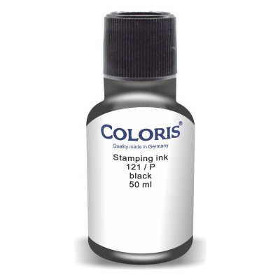 Coloris Razítková barva 121 P pro savé povrchy černá 50 g – Zbozi.Blesk.cz