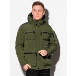 Ombre Clothing pánská zimní prošívaná bunda Bohater C450 khaki – Zboží Mobilmania