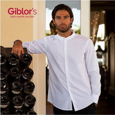 Giblor´s Novak košile dlouhý rukáv Slim Fit bílá – Zboží Mobilmania