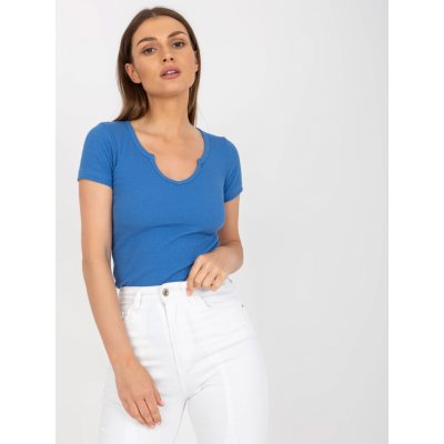 BASIC tričko s hlubokým výstřihem tw-bz-bl-006.29x blue