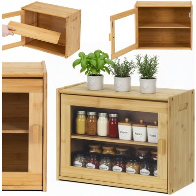 Chlebník jednodílný Springos hnědý bambusový – Zbozi.Blesk.cz