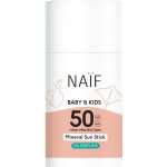 NAIF Ochranná tyčinka na opalování SPF 50 pro děti a miminka bez parfemace 36 g – Zboží Dáma