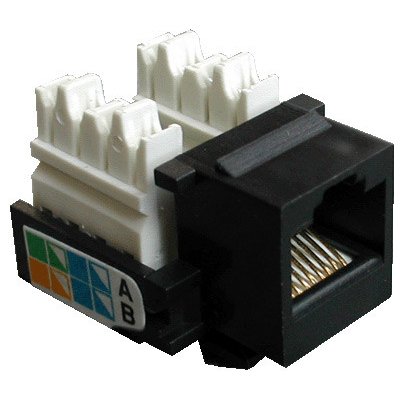 DATACOM Keystone RJ45 UTP CAT5E (110) KLASIK černý – Zboží Mobilmania