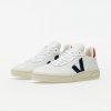 Skate boty Veja V 10 leather extra white nautico pekin