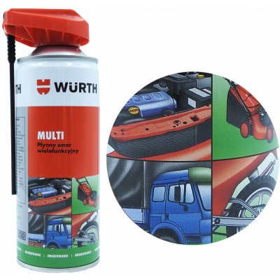 Wurth Olej na údržbu 5v1 Multi Black 400 ml s aplikátorem – Zboží Dáma