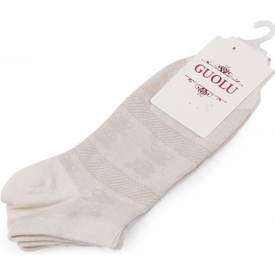 Prima-obchod Dámské / dívčí bavlněné ponožky do tenisek, 7 béžová světlá medvěd