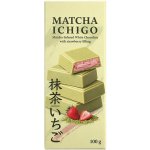 Matcha Ichigo bílá s příchutí matcha s náplní s příchutí jahody 100 g – Hledejceny.cz