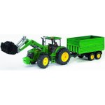 Bruder 3055 Traktor JOHN DEERE 7930 s čelním nakladačem a návěsem – Zbozi.Blesk.cz