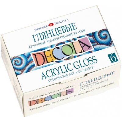 akrylové barvy DECOLA lesklé sada 12 x 20 ml – Zboží Dáma
