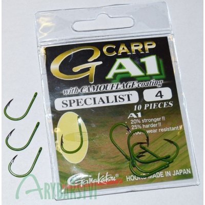 GAMAKATSU G-Carp A1 Camouflage Green Coated Specialist vel.6 10ks – Zbozi.Blesk.cz