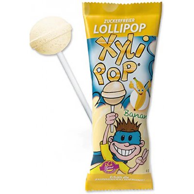 Miradent XyliPop lízátko se xylitolem banán 6 g – Zbozi.Blesk.cz