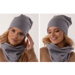 Fashionweek dámský zimní set čepice + šála flísová podšívka ZIZI14/k4 šedý – Hledejceny.cz