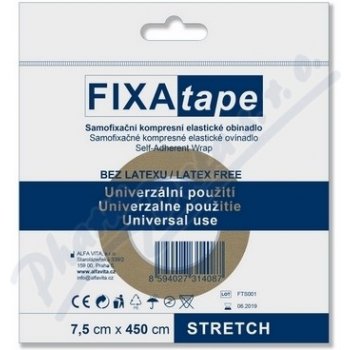 FIXAtape STRETCH 7,5 cmx450cm samofixační obinadlo