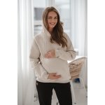 Hrubá těhotenská a kojící oversized mikina Motherhood Latte Melange – Zboží Dáma