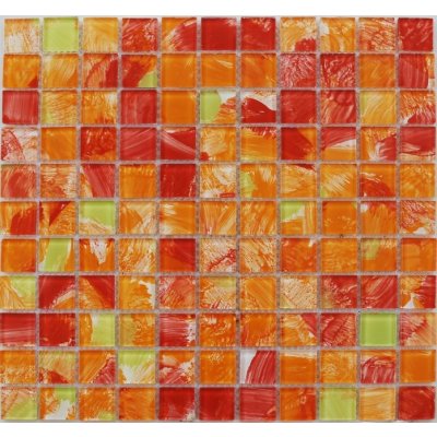 Maxwhite JSM-CH017 Mozaika 29,7 x 29,7 cm červená, žlutá, oranžová 1ks – Zbozi.Blesk.cz