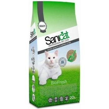 SaniCat Biofresh hrudkující bentonit,bezprašný 10 l/8,75 kg