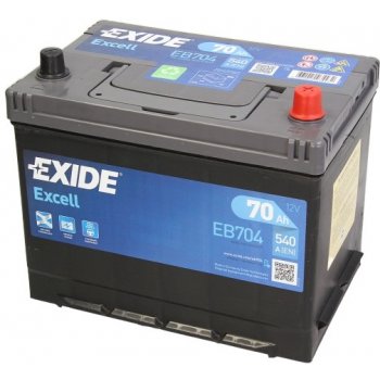 Exide Excell 12V 70Ah 540A EB704