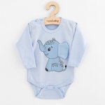 Kojenecké body s dlohým rukávem New Baby Happy Elephant blue – Hledejceny.cz