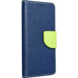 Pouzdro FANCY Diary Xiaomi Redmi Note 12 4G modré/limetka