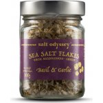 Salt Odyssey mořská sůl ve vločkách bazalka a česnek 100 g – Zboží Dáma