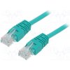 síťový kabel Gembird PP12-0.5M/G Patch, U/UTP, 5e, lanko, CCA, PVC, 0,5m, zelený
