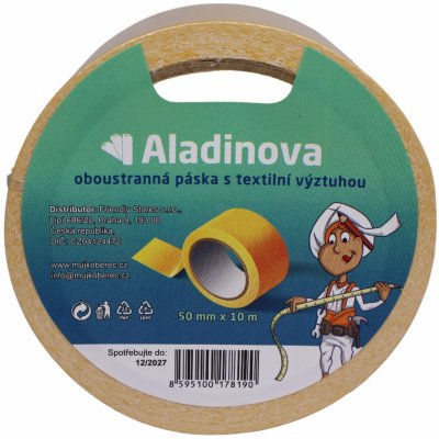 Aladin Oboustranná lepící kobercová páska 10 m x 5 cm žlutá – Zbozi.Blesk.cz