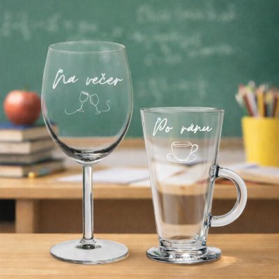 Nekupto Vtipná sklenice na víno s potiskem Můj pohár trpělivosti 440 ml – Zboží Dáma