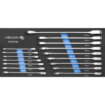 Högert sada očkoplochých klíčů s ráčnou 16 ks EVA HT7G146 – Hledejceny.cz