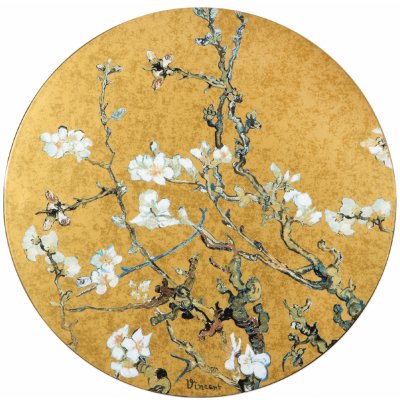Goebel Van Gogh Obraz Mandlový strom zlatý 41 cm – Zboží Mobilmania
