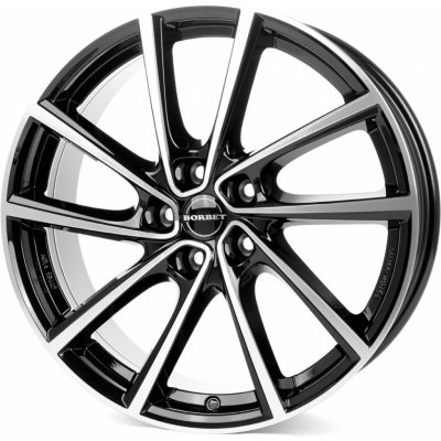 Borbet V 7x19 5x108 ET38 black polished | Zboží Auto