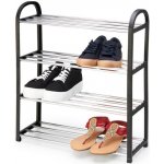 HomeLife BW4 Botník 4 police 46 x 63 x 19 cm černý – Zboží Dáma