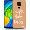 Pouzdro a kryt na mobilní telefon Xiaomi Pouzdro Picasee silikonové Xiaomi Redmi Note 9 - Boss Mama čiré