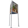 Stojan na plakát Jansen Display třístranný stojan s klaprámy A1 ostrý roh profil 32 mm