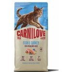 CARNILOVE TRUE FRESH CAT DRY FISH & TURKEY FOR STERILISED ADULT ALL BREEDS 6 kg – Hledejceny.cz