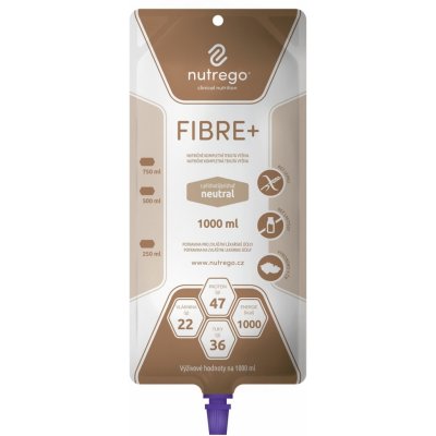 NUTREGO FIBRE+ S PŘÍCHUTÍ NEUTRAL POR SOL 6X1000ML – Hledejceny.cz