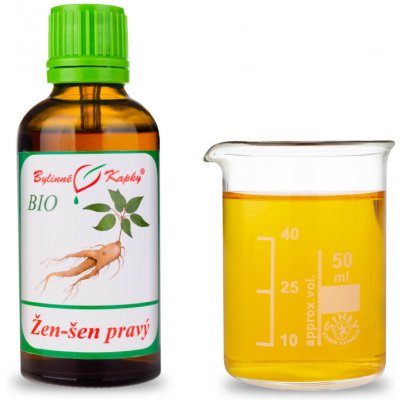 Bylinné kapky BIOŽen-šen žen šen ženšen pravý BIO tinktura 50 ml – Hledejceny.cz